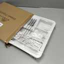 Homecor Kitchen Utensil Drawer Organizer, Large 22"x 19" Expandable Silverware Organizer with Removable Knife Block, Utensil Holder and Cutlery Tray, Kitchen Spatula Tools and Gadgets Storage, White