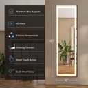 16"x60" LED Full Length Mirror with Stand, Full Body Wall Mirror