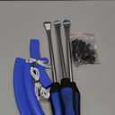 11.5" Tire Spoon Kit, 26pcs Tire Changing Tool for Motorcycle Dirt Bike Lawn Tractor Bicycle, Motorcycle Tire Changer Tire Removal Tool with 3pcs Rim Covers 6pcs Valve Tool Valve Cores(Blue)