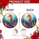 4 x 2025 Christmas Ornament – Seahorse Ornament, Ocean-Themed Holiday Tree Decoration, Marine Lover Keepsake Gift