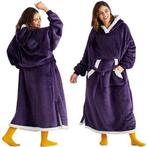 Bedsure Wearable Blanket Hoodie, Cozy Long Hooded Blanket Sweatshirt as Mothers Day Hoodie Gifts for Mom Women, Standard, Dark Purple (Adult) Bedsure Wearable Blanket Hoodie, Cozy Long Hooded Blanket Sweatshirt as Mothers Day Hoodie Gifts for Mom Women, Standard, Dark Purple (Adult)