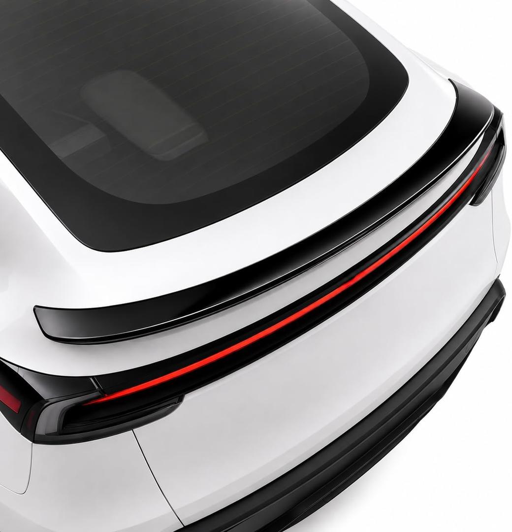 2025 2026 Tesla Model Y Juniper Rear Spoiler Wing, Rear Trunk Lip Spoiler Sporty Appearance (Matte Black)