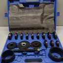 Orion Motor Tech Wheel Bearing Press Kit for Front Wheel Drive Bearing Removal & Installation, 24pc Wheel Bearing Puller Tool Set with Sliding Screws Universal Bushings Sleeves