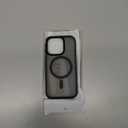 TORRAS for iPhone 16 Pro Case Translucent Matte Black | Compatible with MagSafe, Military Grade Drop Protection, Stronger Magnetic, Shockproof Airbag, Camera Control, Color Buttons, Slim Anti-Scratch