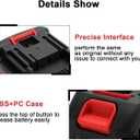 21v Lithium Battery - 2.0 Ah Battery with Charger Adapter Led Indicator Compatible with Leaf Blower and Cordless Tiller