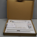 Hand Towel Holder Chrome for Bathrooms Vanity Countertop 2-Tier Towel Rack Free Standing with Thicken Marble Base, Polished Stainless Steel AN7003CH