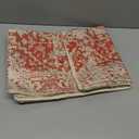 Boho Pillow Covers 20x20, Christmas Wine Red Cream Ethnic Design Outdoor Decorative Throw Pillows for Couch, Carpet Pattern Decor Cushion Cover 2 Pcs Farmhouse Linen Pillowcase for Bed Car Safa