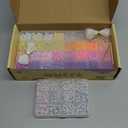 QUEFE 2350pcs, 64 Colors, Pony Beads for Bracelet Making Kit, Rainbow Kandi Beads Friendship Bracelet Kit, Letter Beads and Elastic Strings for Bracelet Necklace Making, Craft Gifts Set for Girls
