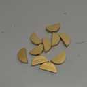 UNIQOOO 10 Set 2" Arch Gold Birch Wood Stand with Cards |1.2mm Slot, for Name Cards, Place Card Holder, Photo Display Stand | for Event Decor, Retail Shop, Cafe Restaurant Menu, Business Card, Name Tag