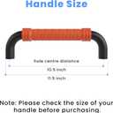 Griddle Lid Handle Replacement for Blackstone, 11.5" Grill Lid Handle with 10.5" Hole Center Distance, Compatible with Blackstone 17" 22" 28" 36" Griddles, Adventure Ready On The Go Original Culinary
