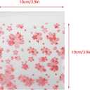 KUMGROT 200pcs Self Adhesive Individual Cookie Bags Cherry Blossom Bag Cute Resealable Cellophane Bags for Cookies Candy Gifts 1010cm/3.93.9in
