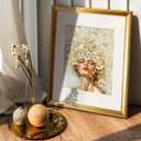 TWING 11x14 Picture Frame,Display Pictures 8x10 with Mat or 11x14 Without Mat,Ornate Picture Frames for Wall Mounting or Table Display,Rustic Gold,1 Pack