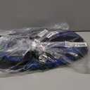 Mask Fin Snorkel Set, Travel Size Snorkeling Gear for Adults with Panoramic View Anti-Fog Mask, Fins, Dry Top Snorkel for Swimming Training, Snorkeling Kit Diving Packages (Blue, S/M)