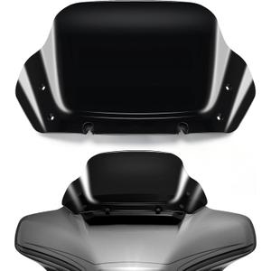 10" Wave Windshield Windscreen Wind Splitter fits for Harley Davidson CVO Street Glide FLHXSE 2023-up, Street Glide FLHX 2024-up,FLHXU 2025-up (Black) 
