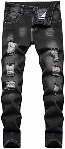 AOWKULAE Boy's Skinny Fit Ripped Destroyed Distressed Stretch Slim Jeans Pants, Size: 6Y
