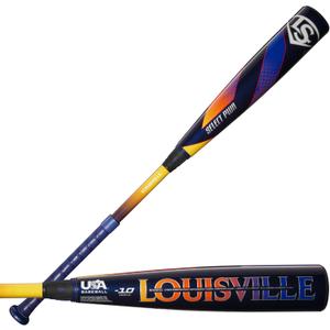 Louisville Slugger 2025 Select PWR USA Baseball Bats: -10/-8/-5 Drop (Black/Yellow/Blue)