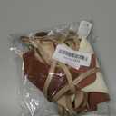 Oudain 2 Pcs Pennant Banner Flags Nursery Garland Triangle Bunting Flags Playroom Wall Decor Banner for Nursery Baby Shower Birthday Boho Wedding Party Event, Each 7.75 ft(Khaki Colors)