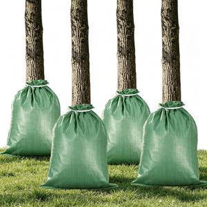 13 Gallon Slow Release Tree Watering Bags Tree Watering Bag with PVC Lining for New Trees and Shrubs Automatic Irrigation reducing Water Waste（4PCS）
