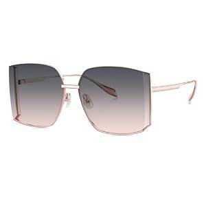 BOLON Women Oversized Wrap-around UV400 Sunglasses BL7189 Queens 62mm