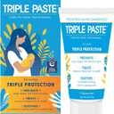 Triple Paste Diaper Rash Cream, Hypoallergenic Medicated Ointment for Babies, 2 oz, Multi, (SU-001)
