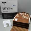 Big Bat Box - Big Bat Barn 3 Chamber, Large Bat House for Outside - Artificial Roost Kit for Wall-Mount - Bat Houses for Backyards