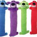 Multipet Loofa Dog 18" Plush Dog Toy, Purple