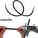 Superbat SMA Relocation Cable 3ft SMA Male to Female Bulkhead RG8X Jumper 50 Ohm for Ham Radio 4G/5G/ WiFi Antenna Extension Cable RTL SDR Dongle Radio ADS-B Receiver etc.