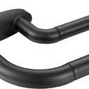 Double Curtain Rods Matte Black,Room Darkening Drapery Rod 28-48 Inches,Adjustable 3/4 Inches Front and 5/8 Inches Back Quality Metal Rod for Window,Wrap Around Design