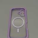 Diaclara Magnetic Designed for iPhone 17 Case 6.3'' [Full Camera Protection] Full Body Bumper with Built in Screen Protector, [Compatible with MagSafe] Military Drop Proof Phone Case, Lavender Purple