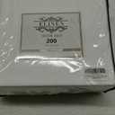 King Size Percale Bed Sheets, 200 Thread Count Cotton Polyester Blend Sheet Set,Wrinkle Free,Breathable,Crisp Refreshing Feeling, 60 Cotton 40 Polyester Cotton Rich Sheets 4 PC(White,King)