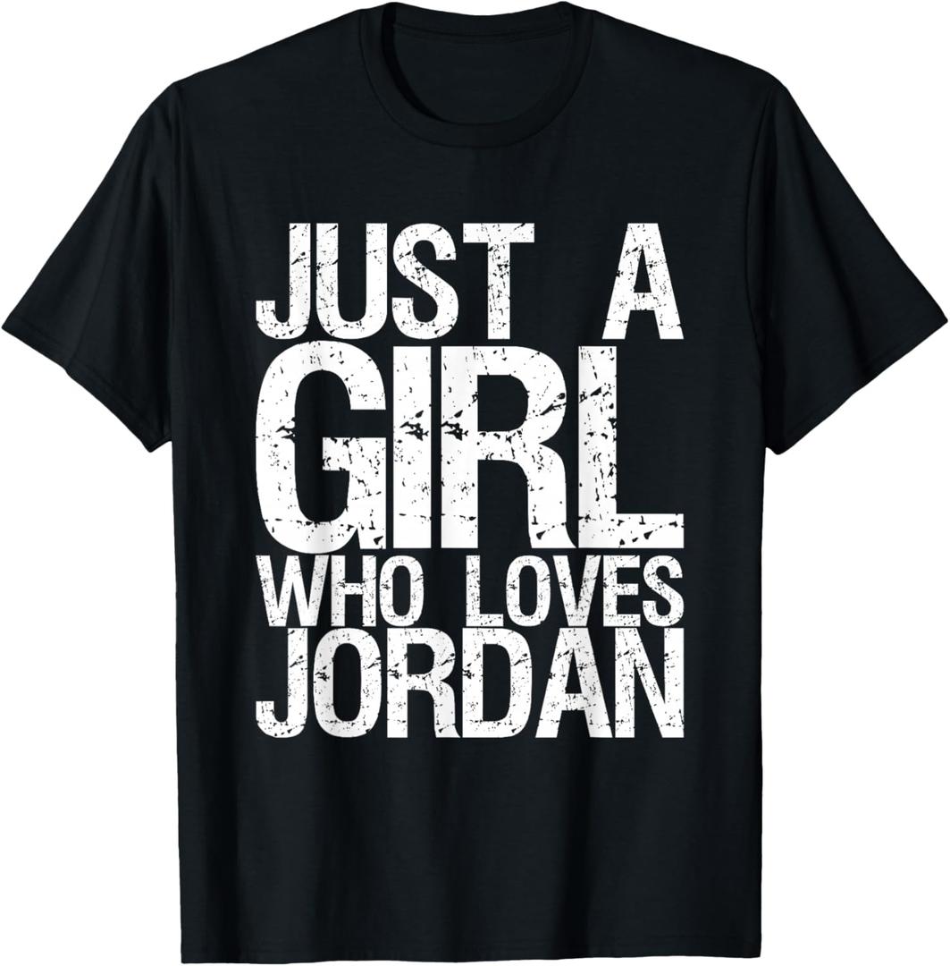 Just A Girl Who Loves Jordan T-Shirt S