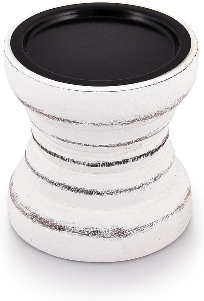 Farmhouse Rustic Wood Candle Holder, Holder for Special Ocassion, Home Dcor, Ideal Gifts, Wedding, Parties Decorations, Candle Stick Holders (4" X 4" X 4" Inches)