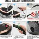 Steam Cleaner, 3 Level Adjustable Pressurized Steam Cleaner for Home, 10s Heat-Up Handheld Steamer for Cleaning, 1.9 Qt Tank Portable Steam Cleaner for Car, Home, Tile, Grout