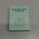 Electric Nail Clipper, Electric Nail Trimmer with Nail Clip Storage and LCD Light, USB Rechargeable Automatic Nail Clipper for Adults, Seniors, Babies, Children (Green)