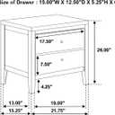Coaster Home Furnishings - Carlton - Wood - 2-Drawer Nightstand with Flat Drawer Fronts, Round Knobs and Tapered Legs - Bedroom - Cappuccino - 202092