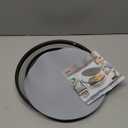 LekDrok 10 Inch Microwave Food Cover & Collapsible Silicone Mat  Splatter Guard, Plate Holder & Kitchen Colander for Meal Prep, Charcoal