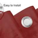 Home Expressions Brooklyn Bath & Co. Premium PEVA Shower Curtain Liner Beige, 70 x 72 Inch, Waterproof Heavy Duty Shower Liner with Grommets & 3 Magnets (Burgundy-1)