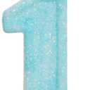 Blue Birthday Candles - Number 1 Candle for A Little Boo 1st Birthday Decorations Boy Girl, Sky Blue Cake Decorations Big One Theme Party Supplies