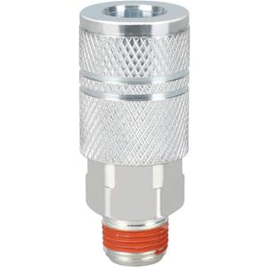 WYNNsky Industrial Air Coupler, 3/8 Inch Body Size, 3/8 Inch NPT Male Threads Size, Steel Air Compressor Hose Accessories Fittings