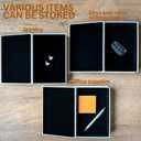 Tadome Fake Books for Decoration & Hidden Storage - Set of 3 'Positive Mind, Vibes & Life' White PU Leather Decorative Book Boxes for Coffee Table Aesthetic, Modern Bookshelf Decor Accents