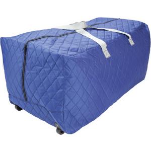 Jumbo (100 Gallon) Quilted Wheeled Blue Storage Bag and Travel Duffel, Storage for Outdoor Patio, Garage, Closet, and Moving Bags by Simple Living Solutions