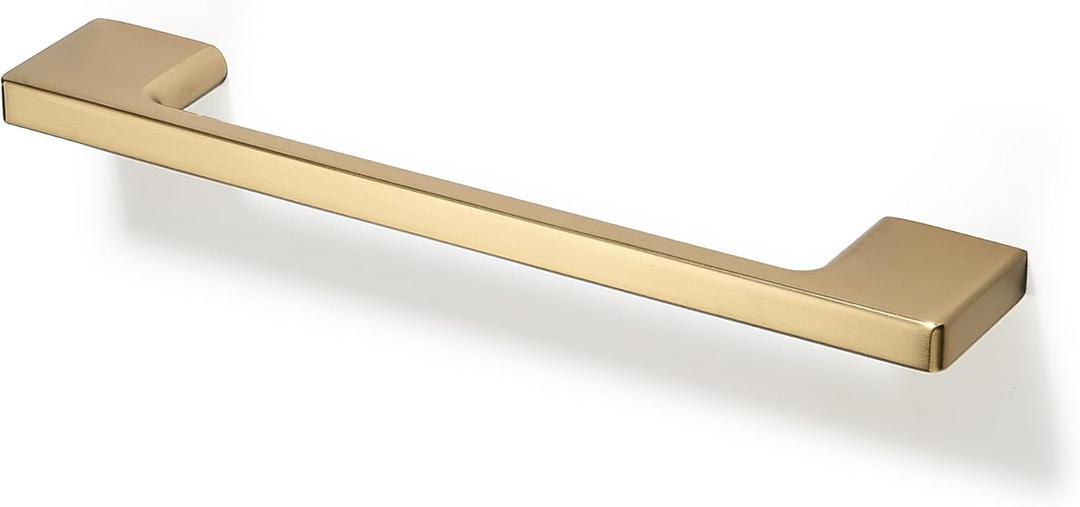 TUNNY 10 Pack Classic Cabinet Handles-5"/128mm Screw Spacing Champagne Bronze Furniture Hardware Handles for Kitchen Cabinets Bedroom Cabinet Pull