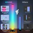RGB Light Bars 360 Full-Screen Lighting, 2x16.5 Inch Smart RGB IC LED Light Bars for Room, Music Sync TV Lights Bar with Remote, App Control, USB Powered for PC Monitor Backlight Bedroom Gaming Desk
