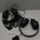 WallarGe Dual Wireless Headphones for TV Watching with RF Transmitter, Bluetooth Over-On Ear TV Headphones Wireless for Seniors, No Lip-Sync Delay, Plug & Play (RGB)