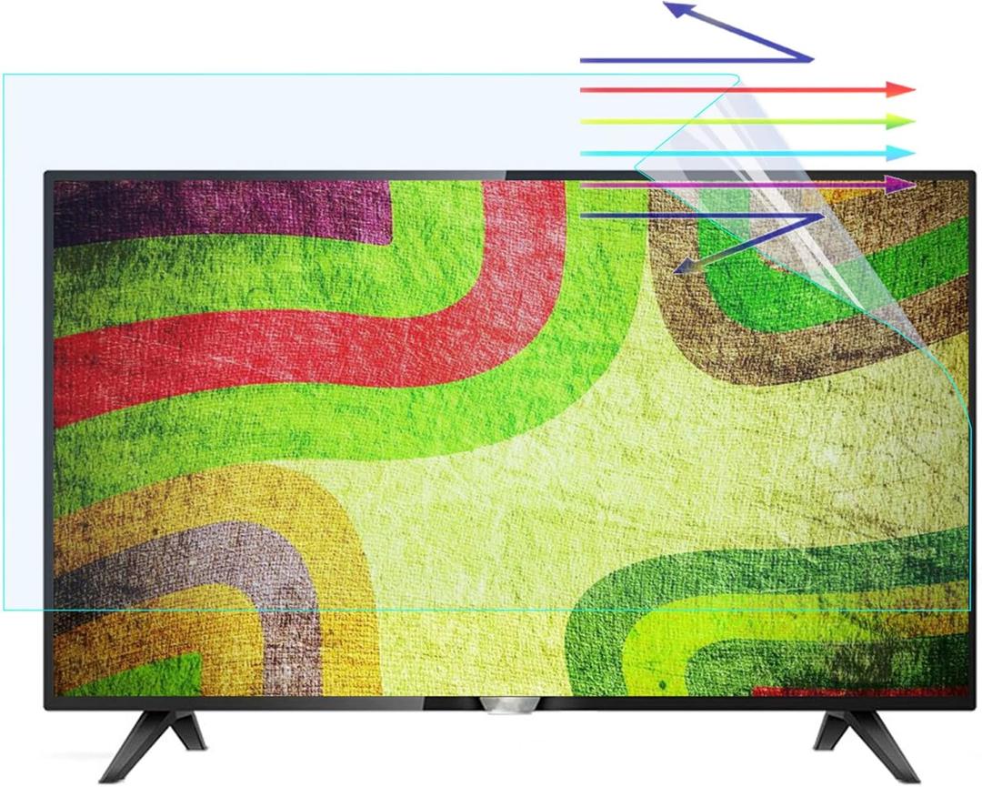 Anti Glare film TV 43Inch Screen Protector LED LCD TV Anti Blue Light Filter Film, Anti-Scratch Injury Against Radiation TV Guard, Relieve Eye Fatigue, Matte - 43in942*529mm