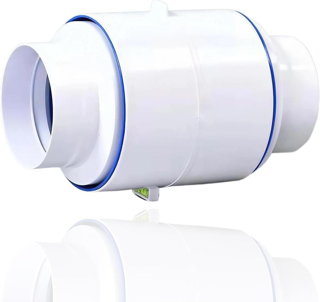 3'' 4'' Draft Blocker Backdraft Damper Duct Draft Stopper One-Way Airflow Ducting Insert Backflow Preventer Inline Fan Vent Deflector for Ducting in PVC or Flexible Hose