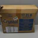 LMJP Crystal Cat Litter with Powerful Odor Control, Non-Clumping, Lasts Up to 4 Months, 17.2lb, Rapid Water Absorption, Unscented & Low Tracking Lightweight Blue & White Silica, 4 Pack of 4.3lb