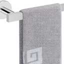 NearMoon Square Hand Towel Holder/Towel Ring, Premium SUS304 Stainless Steel Hand Towel Bar Rustproof Wall Mounted Towel Rack for Bathroom/Kitchen, Contemporary Style Bath Accessory (Chrome Finish), 9"L x 2.8"W x 1.96"H