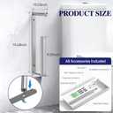 Longzon Brushed Nickel Toilet Paper Holder Wall Mount, Self Adhesive Toilet Paper Holder Storage for 3 Roll Tissue, Premium 304 Stainless Steel Stick On Toilet Paper Roll Holder for Bathroom, Silver