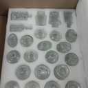 Glass Bud Vase, Transparent Cylindrical, Vintage Style, Wedding Centerpiece (Clear, 5 Pcs)